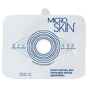 Two-piece Plain Microskin Barrier 4&quot; x 5&quot;, Large, Upto 2-1/2&quot; Stoma, Cut-to-fit