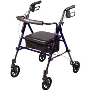 Carex Health Brands Step N&#39; Rest&#194;&#174; Roller Walker with Adjustable Seat 22-1/2&quot; W x 29&quot; D x 29-1/2&quot; to 39&quot; H, 29-1/2&quot; to 38-1/2&quot; Height Adjustment, Easy-to-Fo