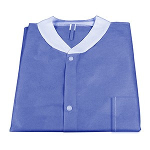 Lab Jackets w/ Pockets Pack of 10 Medium Blue
