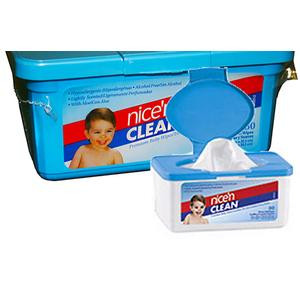 Nice Pak Products Nice and Clean Baby Wipes Scented 7&quot; x 8&quot;, Sterile, Latex-free