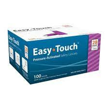EasyTouch Pressure Activated Safety Lancets 28G (828081)