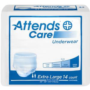 Attends Care Underwear, Moderate-heavy Absorbency, Extra Large, 58&quot; - 68&quot;