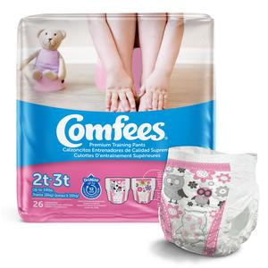 Comfees Girl Training Pants - Size 2t-3t
