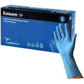 Esteem Extended Cuff Powder-free, Nitrile Exam Gloves, 12&quot;, Non-sterile, Small.