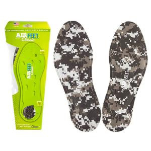 AirFeet CLASSIC&#226;&#8222;&#162; Orthotic Insoles, Size 1L, 8 to 9 Male, 9.5 to 10.5 Female, Wide, Pair, Camo