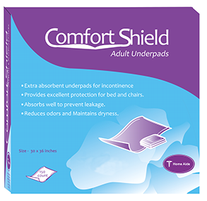 Home Aide Comfort Shield Adult Underpads Size: 30in x 36in