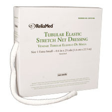 Reliamed Tubular Elastic Stretch Net Dressing, X-small 5-3/8&quot; X 25 Yds. (finger, Toe And Wrist)
