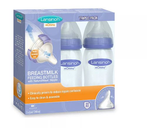 Lansinoh Breastmilk Storage Bottles, 5 Oz, Pack of 3