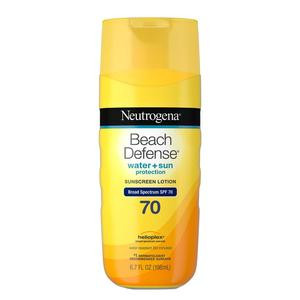 Neutrogena Beach Defense Water Sunscreen Lotion Spf 70 6.7 Fl Oz