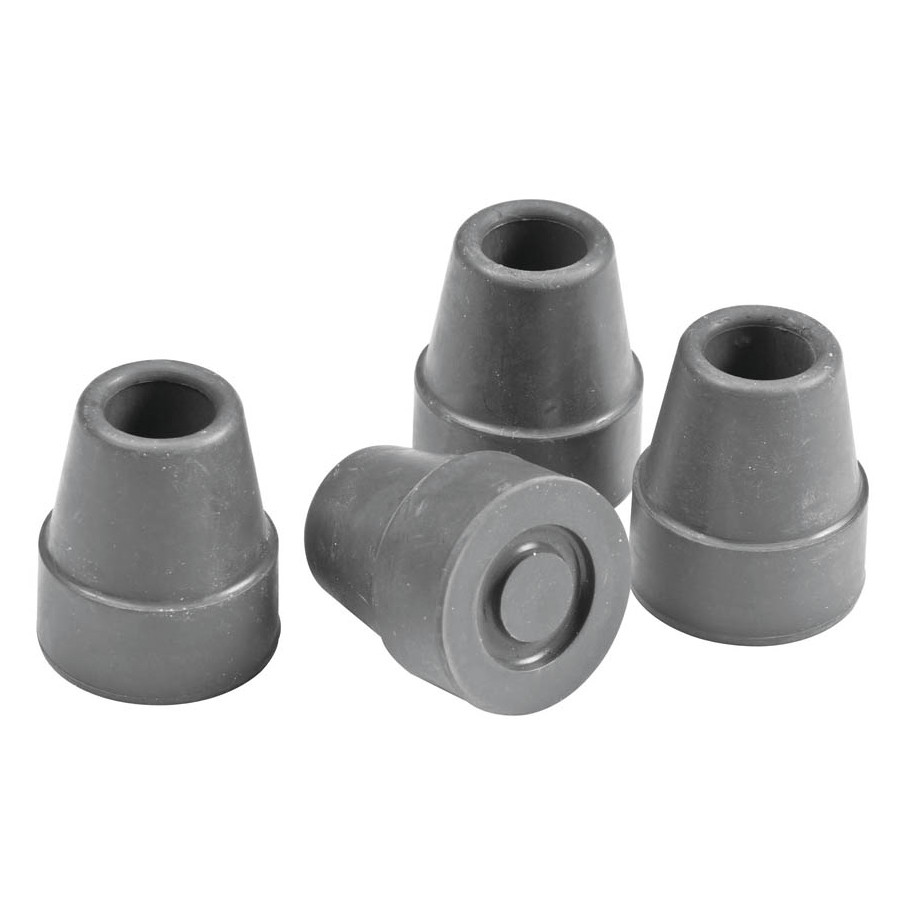 Cane Tips, 5/8&quot;, Gray, 4 Pack