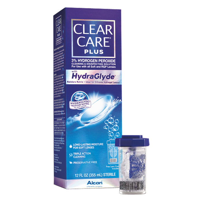 Alcon Clear Care&#194;&#174; Plus Cleaning and Disinfecting Lens Care Solution, 12 oz