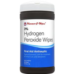 Pharma-c-wipes 3% Hydrogen Peroxide First Aid Wipe