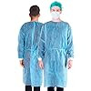Lightweight Sms Elastic Cuff Isolation Gown, Blue, X-large, Minimal Fluid Protection