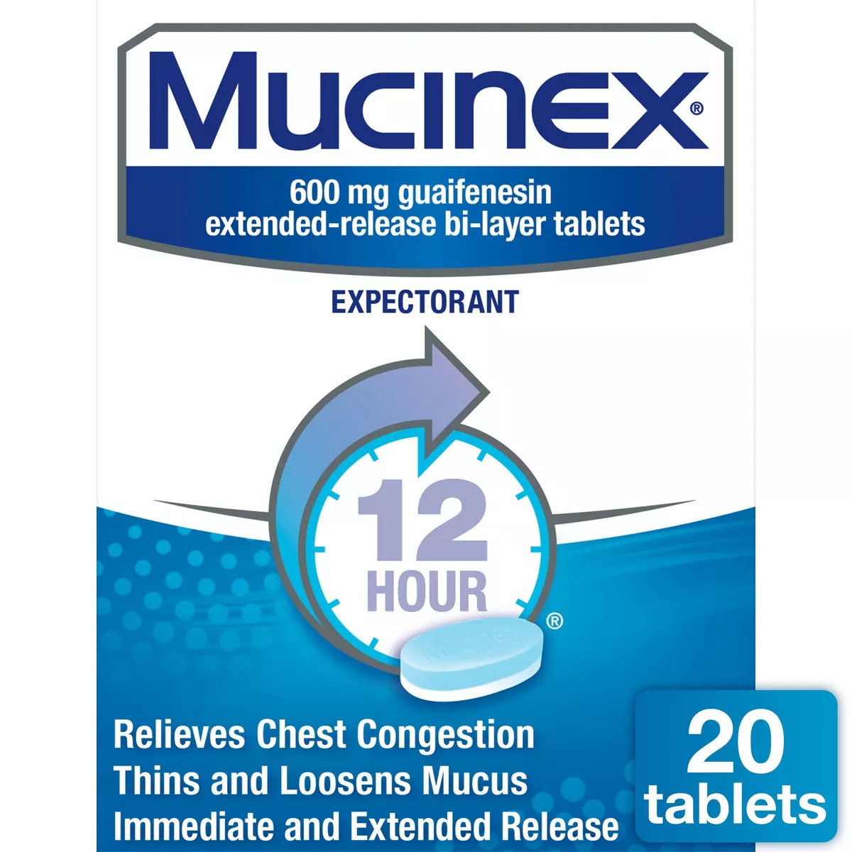 Mucinex Expectorant Tablet 20ct