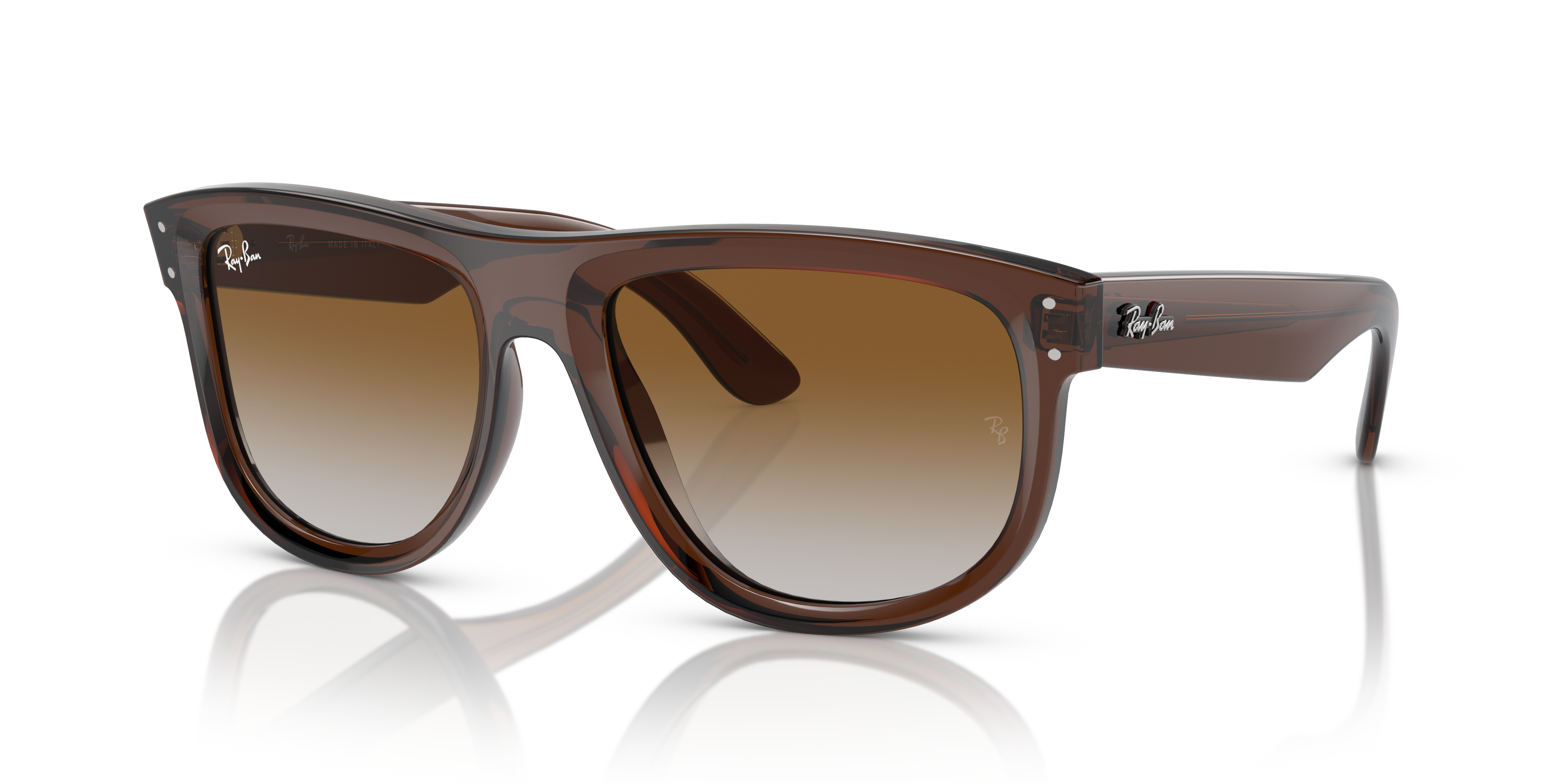 Ray-Ban Unisex Rbr0501s Transparent Brown Size: Large