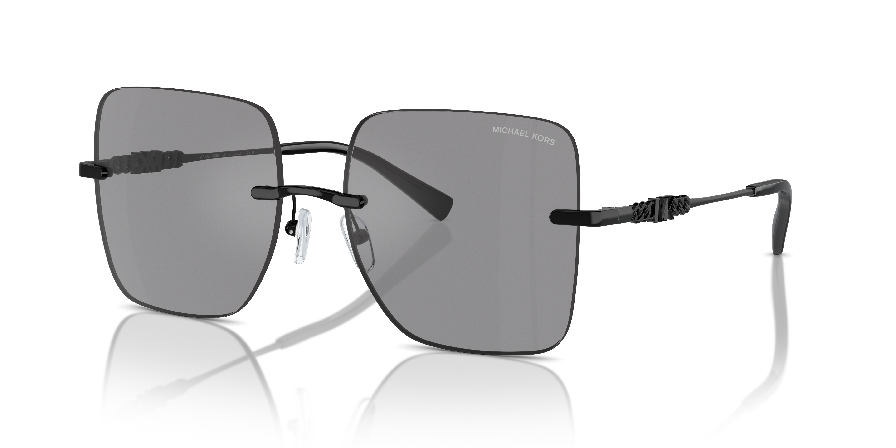 Michael Kors Unisex Mk1150 Grey Solid Back Mirror Size: Large