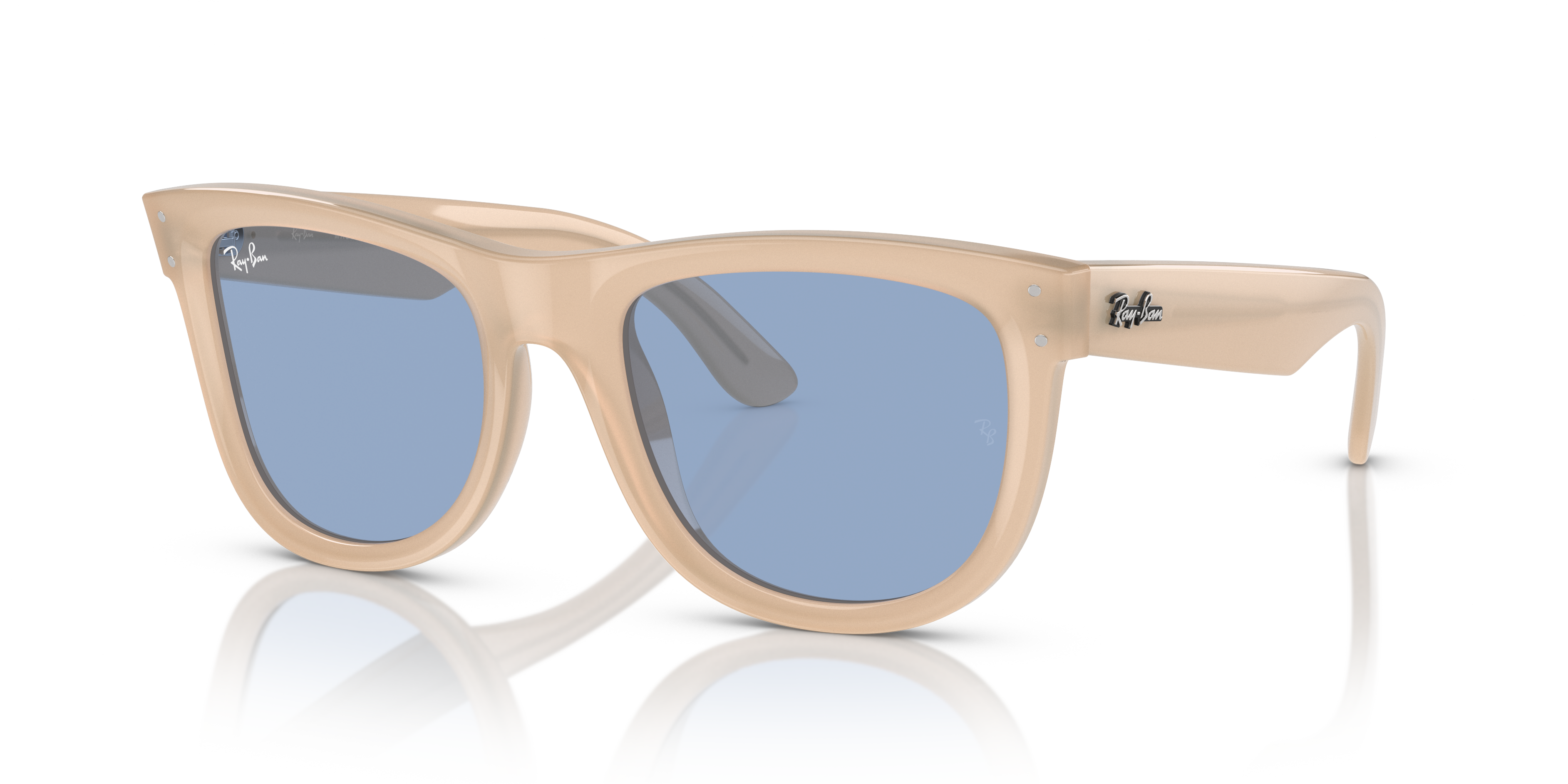 Ray-Ban Unisex Rbr0502s Opal Beige & Honey Size: Small