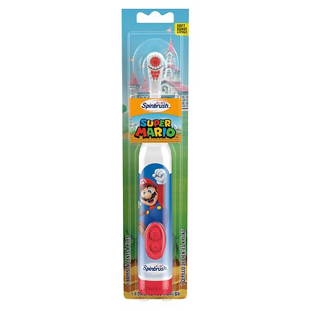 SpinBrush Kids Arm & Hammer Battery Toothbrush Super Mario - 1.0 ea