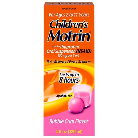 Children's Motrin Ibuprofen Liquid Medicine Bubble Gum - 4.0 fl oz