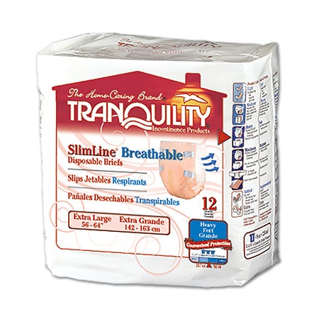 Tranquility SlimLine Breathable Briefs - 72.0 ea