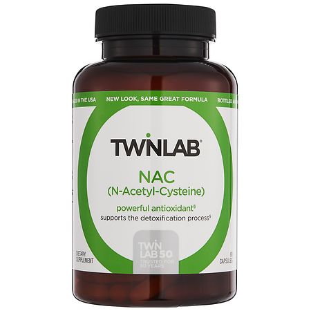 Twinlab NAC (N-Acetyl-Cysteine) Capsules - 60.0 ea