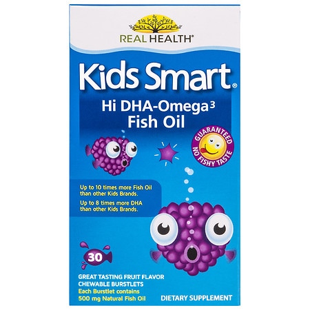 Real Health Laboratories Kids Smart Omega 3 Fish Oil Berry - 30.0 ea