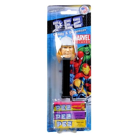 PEZ Marvel Universe Assorted Candy & Dispenser - 0.87 oz