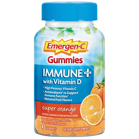 Emergen-C With Vitamin D Dietary Supplement Super Orange - 45.0 ea