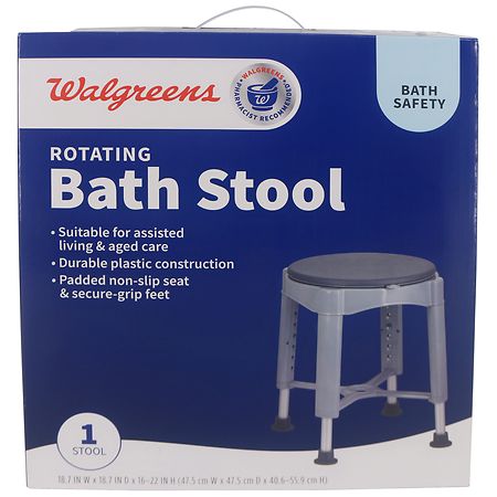 Walgreens Bath Stool w/Rotating Seat - 1.0 ea