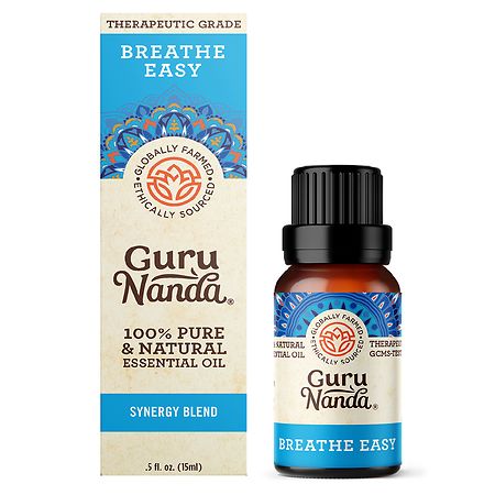 GuruNanda Breathe Easy Essential Oil - 0.5 fl oz