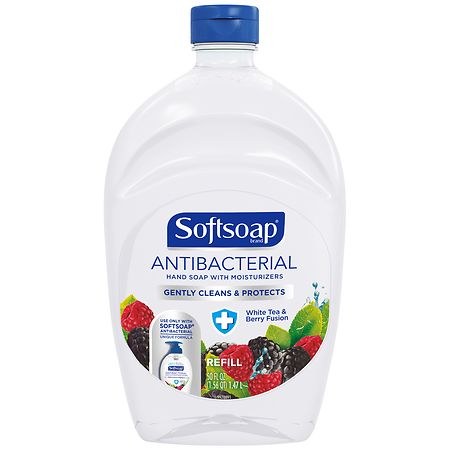 Softsoap Antibacterial Liquid Hand Soap Refill White Tea and Berry - 50.0 fl oz