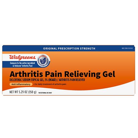 Walgreens Arthritis Pain Relieving Gel, Diclofenac Sodium Gel 1%, 150 Grams - 5.29 oz
