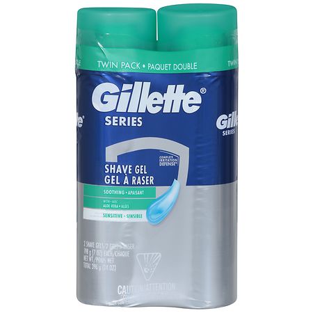 Gillette Series Soothing Sensitive Shave Gel - 7.0 oz x 2 pack