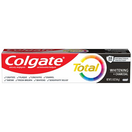 Colgate Total Whitening + Charcoal Toothpaste Mint - 5.1 oz