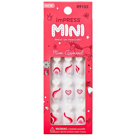 Kiss imPRESS MINI Press-On Manicure Fake Nails for Kids - 20.0 ea