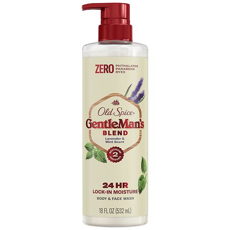 Old Spice GentleMan's Blend Body Wash Lavender and Mint - 18.0 fl oz