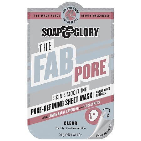 Soap & Glory The Fab Pore Skin-Smoothing Pore-Refining Sheet Mask - 1.0 oz