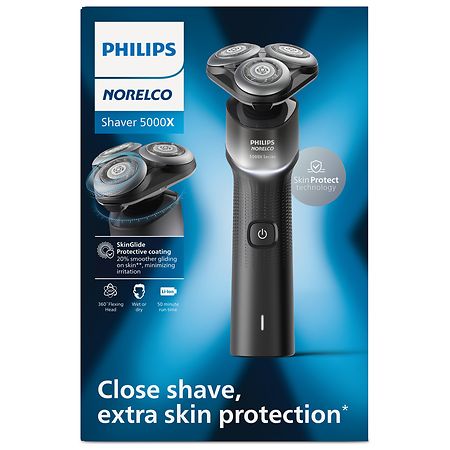 Philips Norelco Shaver 5000X Rechargeable Wet & Dry Shaver with Precision Trimmer X5004/84 - 1.0 ea