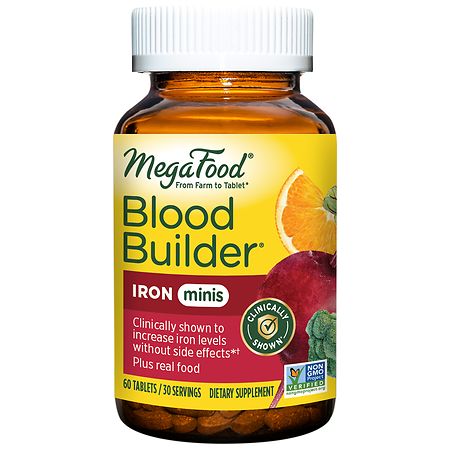 MegaFood Blood Builder Iron Supplement Minis - 60.0 ea