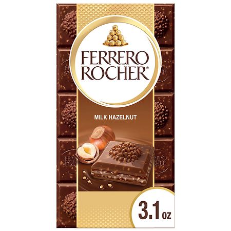 Ferrero Rocher Candy Bar Milk Hazelnut - 3.1 oz