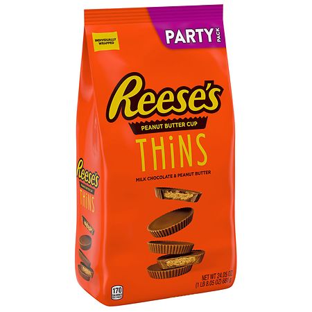 Reese's Peanut Butter Cups, Candy, Party Pack Milk Chocolate, Party Pack - 24.05 oz