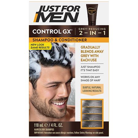 Just For Men 2-In-1 Grey-Reducing Shampoo & Conditioner - 4.0 fl oz