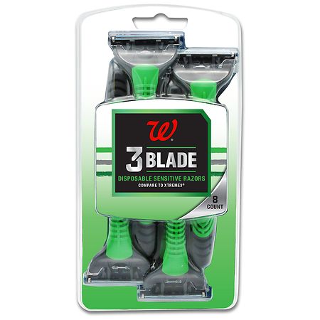 Walgreens 3 Blade Disposable Sensitive Razors - 8.0 EA