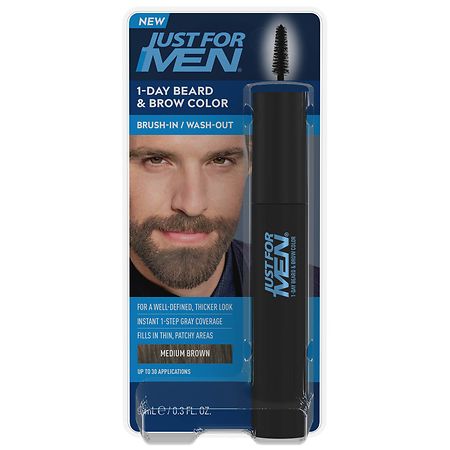 Just For Men 1-Day Beard & Brow Color - 0.3 fl oz