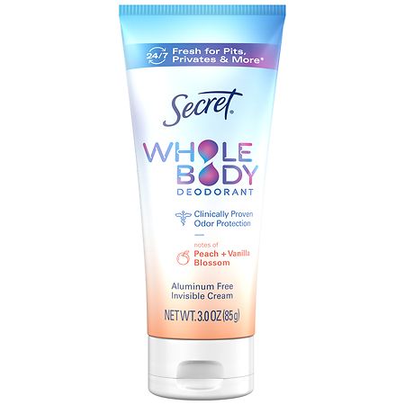 Secret Whole Body Deodorant Peach & Vanilla - 3.0 oz