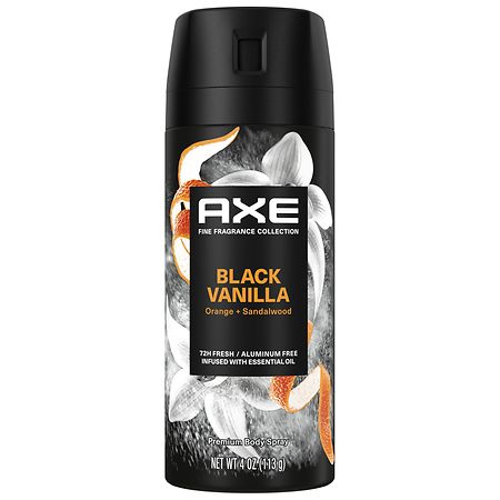 AXE Fine Fragrance Collection Premium Body Spray with Orange + Sandalwood Black Vanilla - 4.0 oz