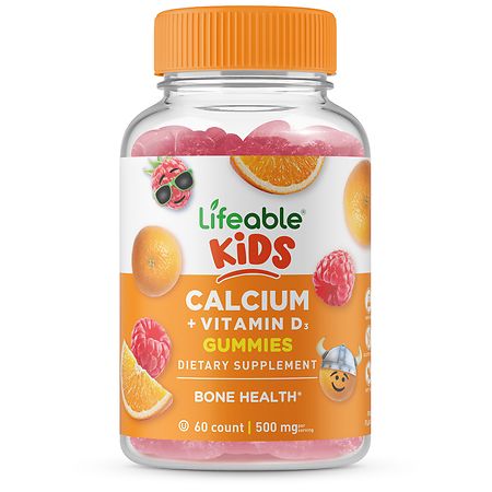 Lifeable Kids Calcium + Vitamin D Bone Health Gummies Fruit - 60.0 EA
