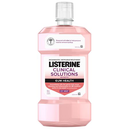 Listerine Clinical Solutions Gum Health Antiseptic Mouthwash Icy Mint - 500.0 ml