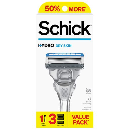 Schick Hydro Men's Dry Skin Razor Value Pack - 1.0 set