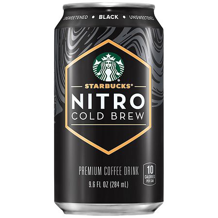 Starbucks Nitro Cold Brew Coffee Drink Black Unsweetened - 9.6 fl oz